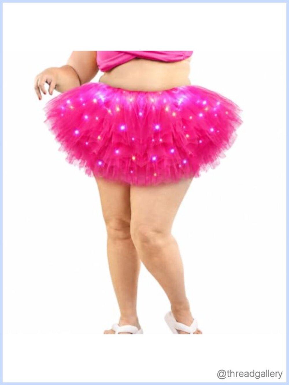 LED Tutu Skirt Light Up Layered Tulle Plus Size Birthday Party